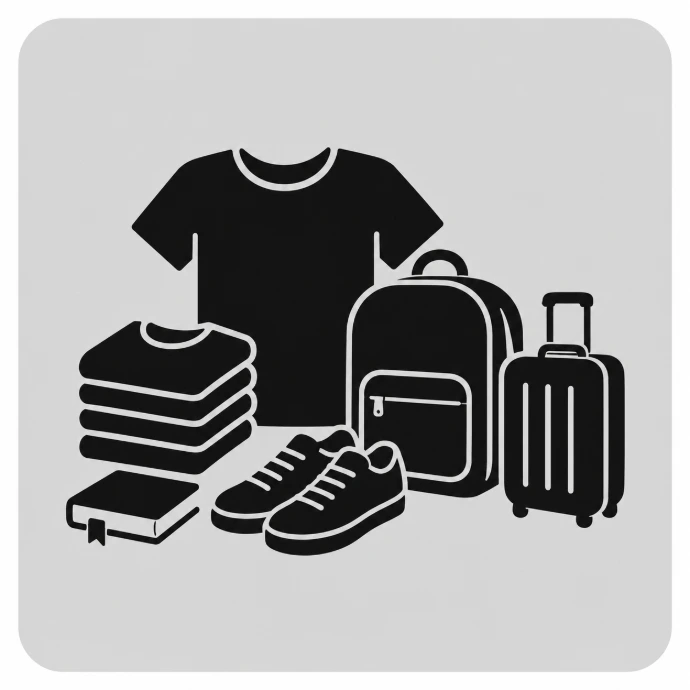 Clothing, luggage and personal belongings for shipping
