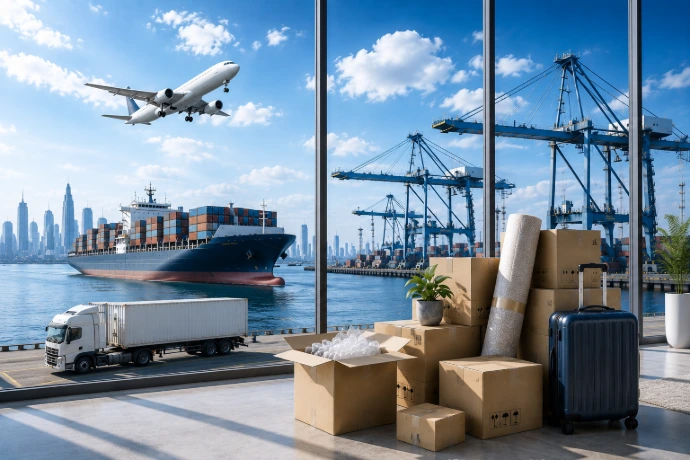 Personal effects shipping by sea, air and land from Egypt