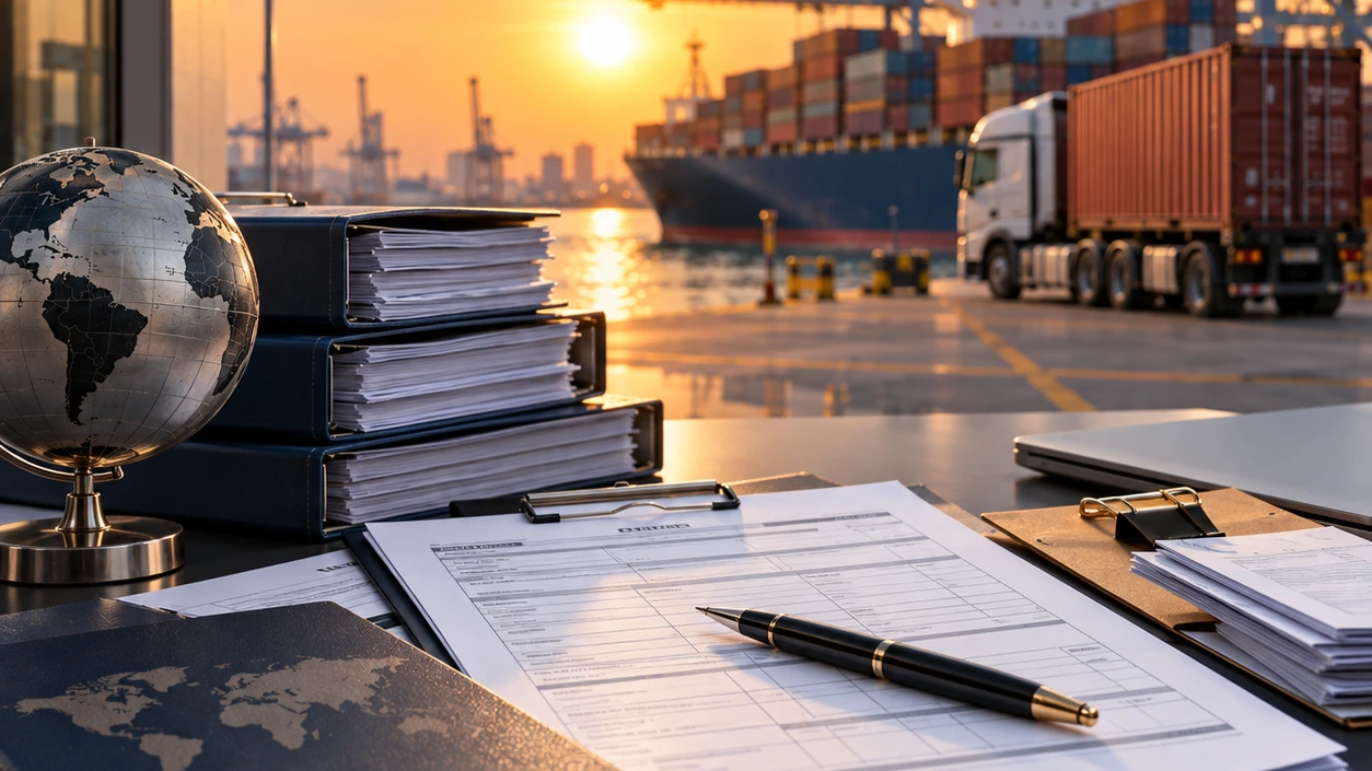 International shipping documents used in freight and commercial transactions